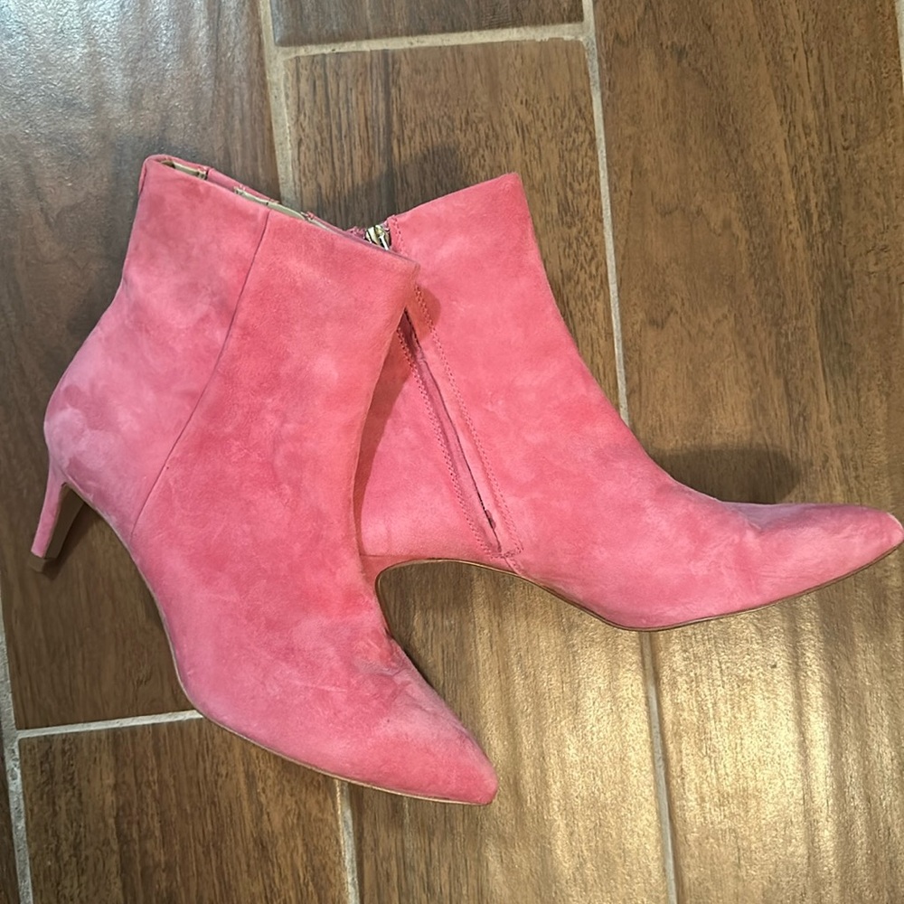 Sam Edrlman Pink suede boots size 6
